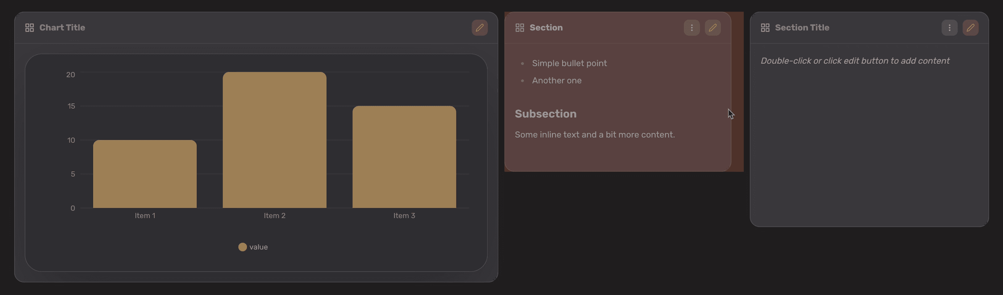Layout controls preview